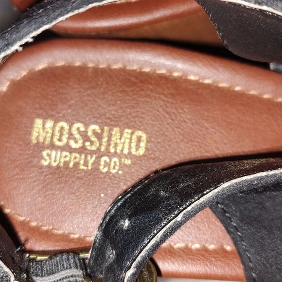 Mossimo black brown wedge platforms Sz 11 - Picture 6 of 7